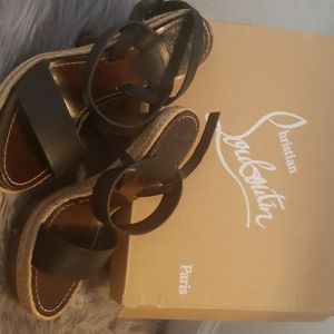 Christian Louboutin Leather Espadrille.
